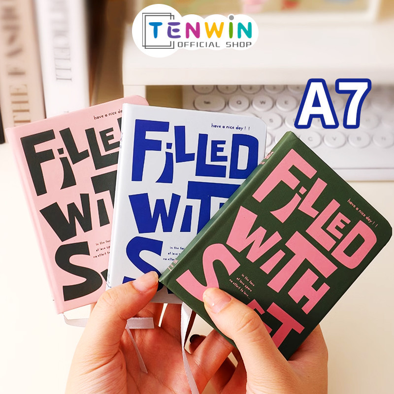 

Notebook Mini A7 Buku Kecil Catatan Scrapbook Mini Buku Notes Kecil Alat Tulis Sekolah 96 Lembar-Tenwin