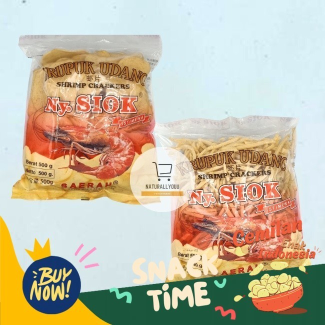 

PROMO SPESIAL Kerupuk Udang Ny. Siok Oval / Stik