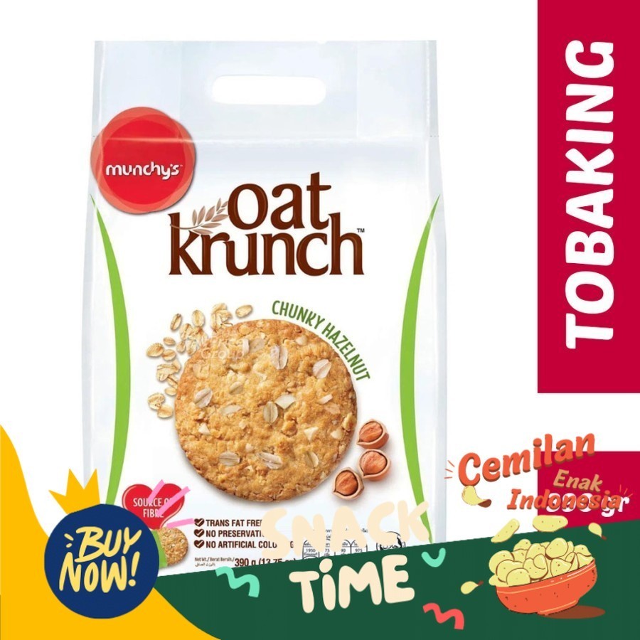 

Special Diskon Munchys Oat Krunch Chunky Hazelnut 390 gr Munchy's Kacang Hazel