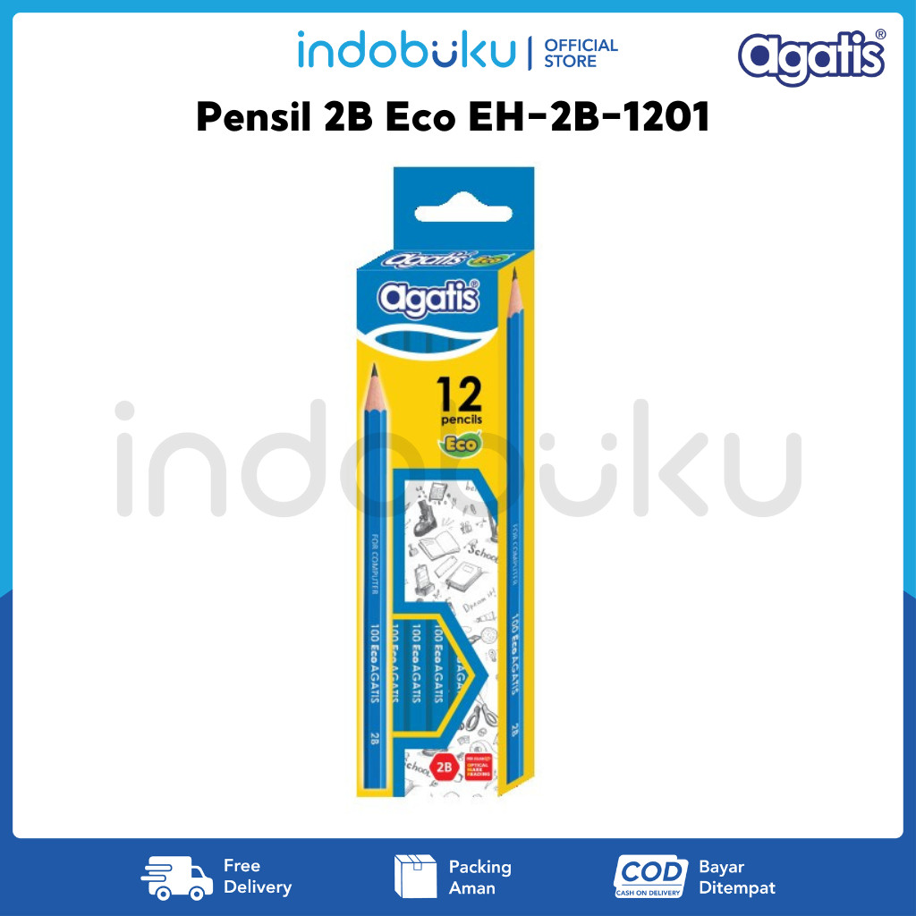 

Pensil 2B Eco Agatis EH-2B-1201 ( 1Pack Isi 12Pcs )