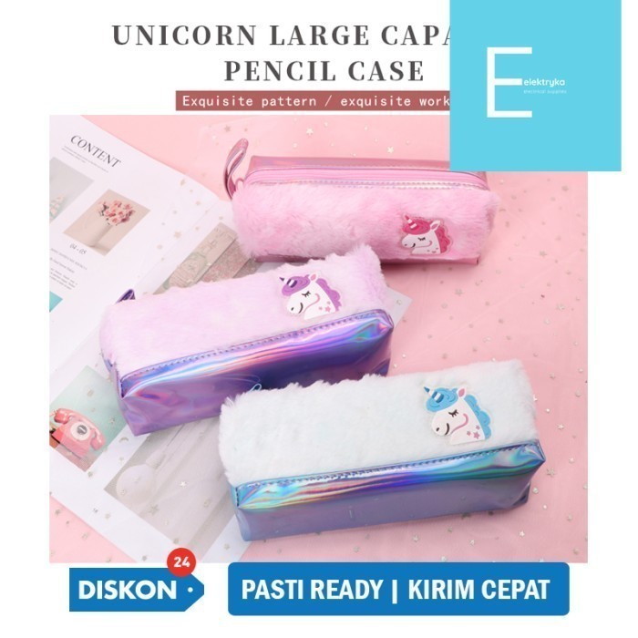 

Tempat Pensil / Kotak Pensil - Unicorn Fur Lembut