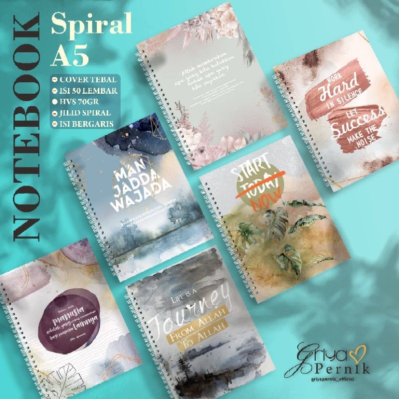 

NOTEBOOK A5 I NOTEBOOK SPIRAL MOTIVASI