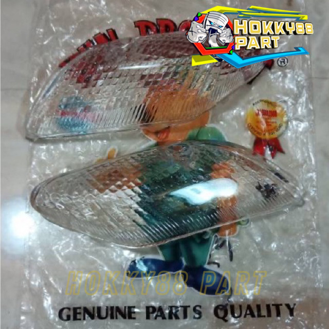 Mika Lampu Sen Depan Putih / Oranye Bening Yamaha F1Z R 2001 2002 2003 2004 2005 WIN | kaca riting s