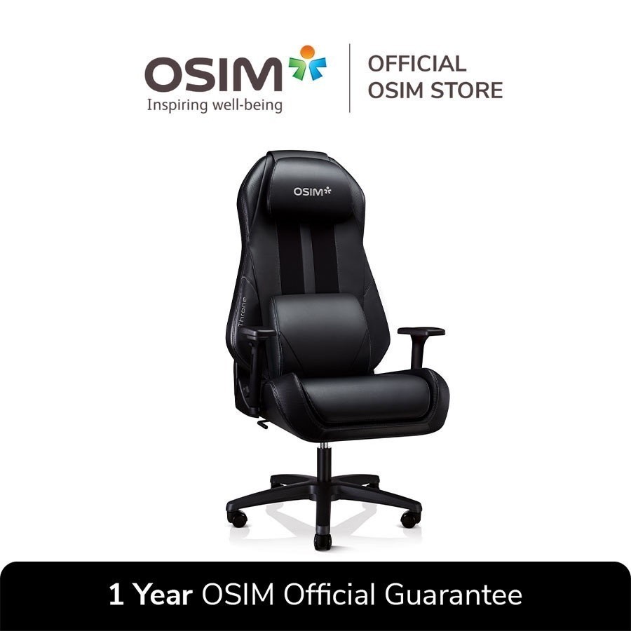 OSIM uThrone Black - Kursi Pijat Gaming OS8215