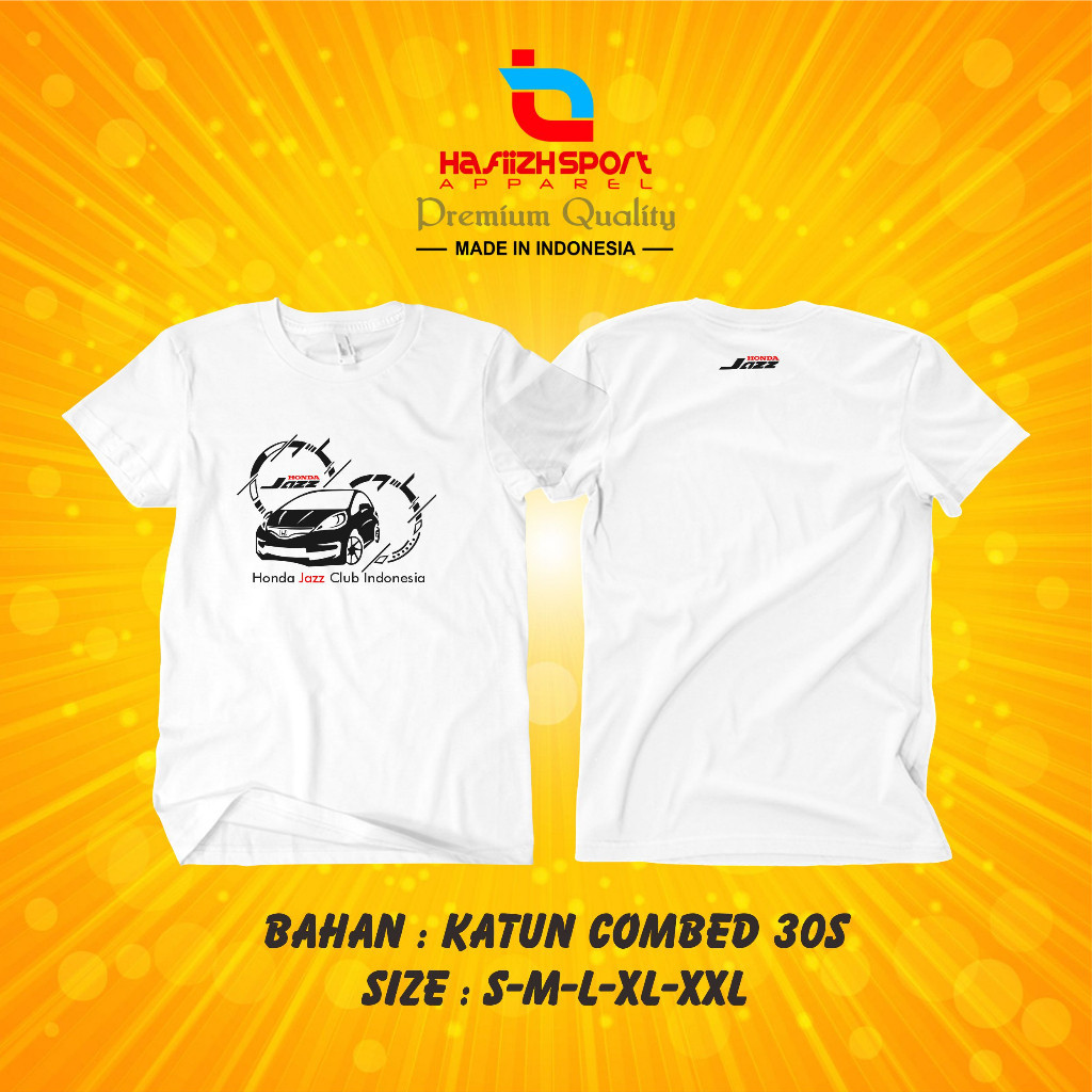 KAOS BAJU HONDA JAZZ CLUB INDONESIA PREMIUM