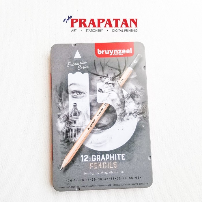 

Bruynzeel Graphite Pencils 12pcs 2H-9B -YY41