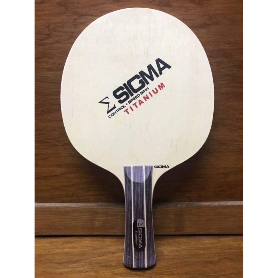 Kayu bet bat pingpong tenis meja Sigma Titanium carbon FL -MNB23