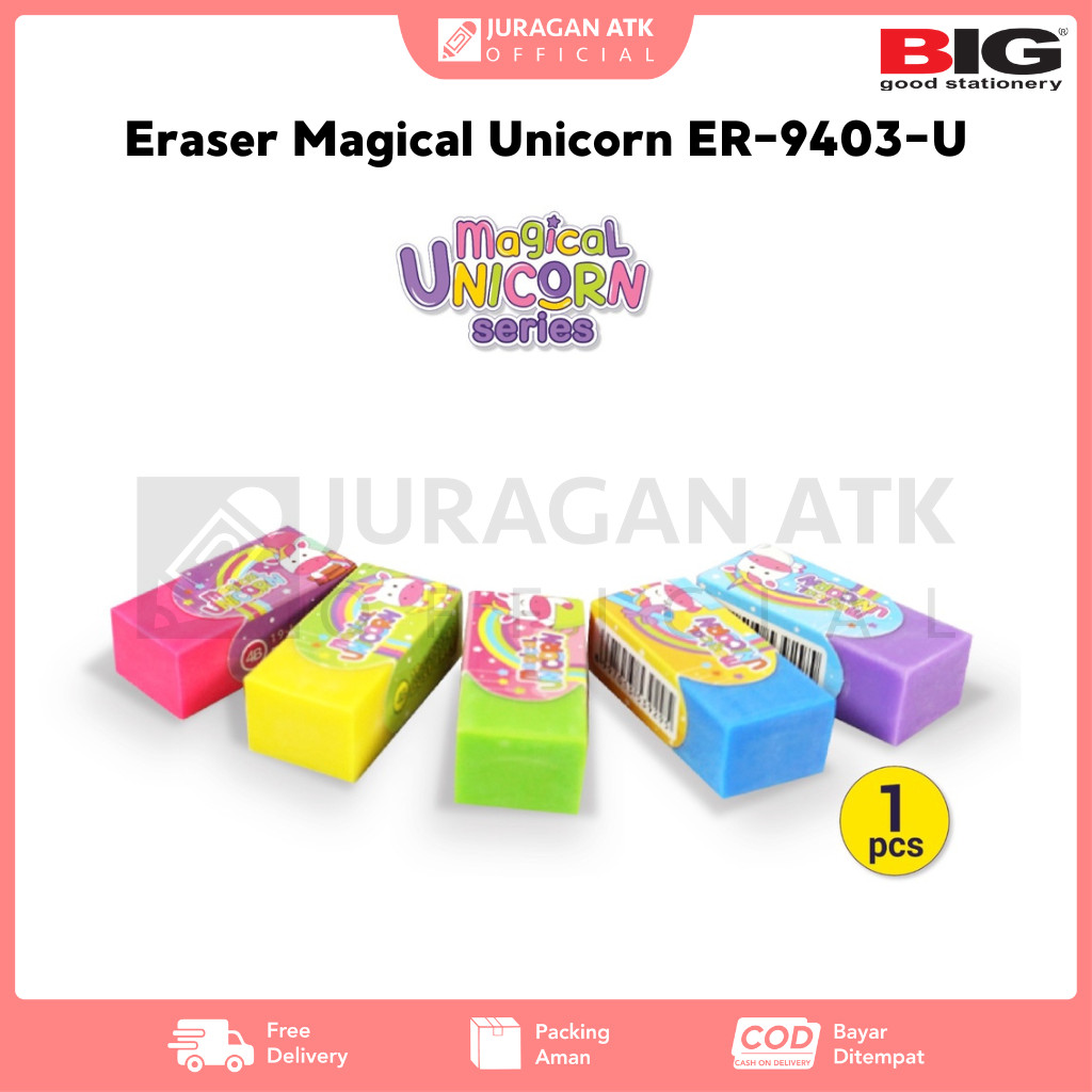 

Eraser Magical Unicorn BIG ER-9403-U / Penghapus Unicorn Series BIG Kecil ER-9403-U