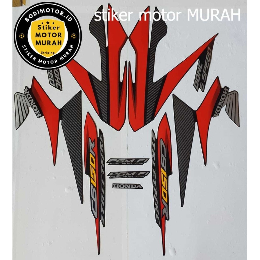 Striping Stiker Lis Motor Honda CB 150 R 2014 Warna Hitam/striping motor / stiker honda cb150r tahun