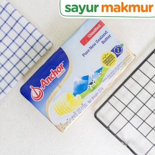 

Anchor Pure Unsalted Butter 227 gram Sayurmakmur