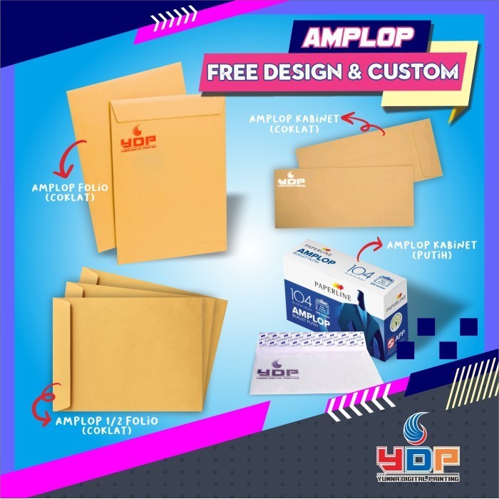 

Cetak Amplop Coklat Folio Kabinet Custom Seal Free Desain