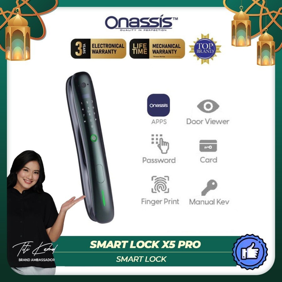 Onassis Smart Lock X5 Pro Camera Built In