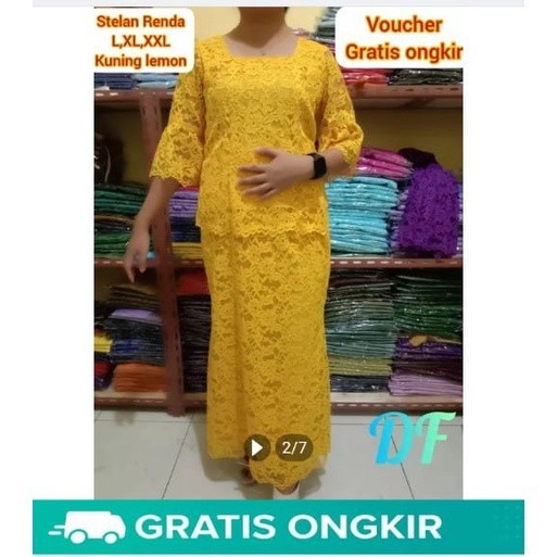 KONVEKSI[COD] Stelan Kebaya Tunik Brukat Tile / KEBAYA TUNIK TILE TERLARIS HARGA PROMO BISA COD / Ba