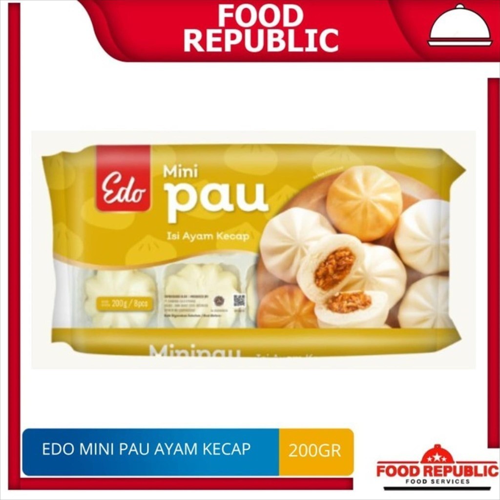 

Edo Mini Pau Isi Ayam Kecap Pau Ayam 200Gr Ayam Kecap Halal