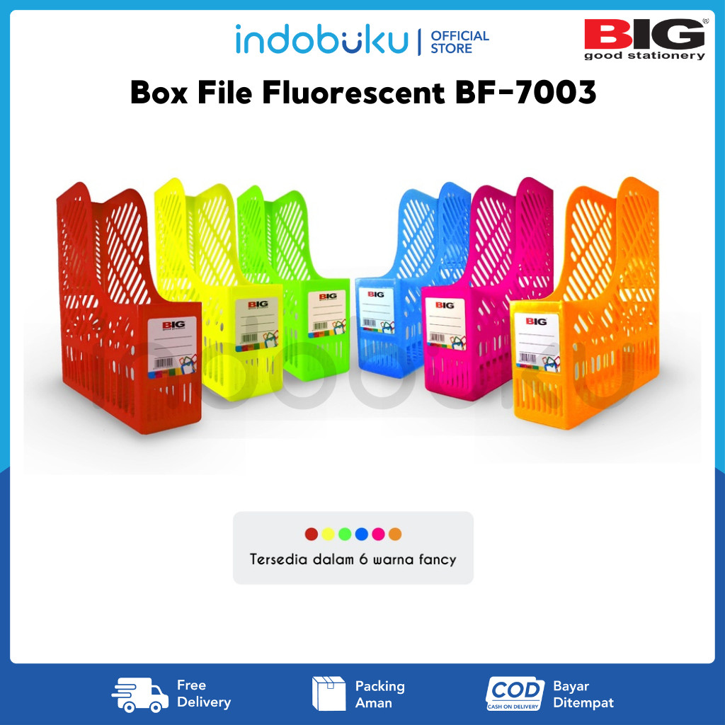 

Box File Fluorescent BIG BF-7003 Keranjang Penyimpanan File BIG BF-7003