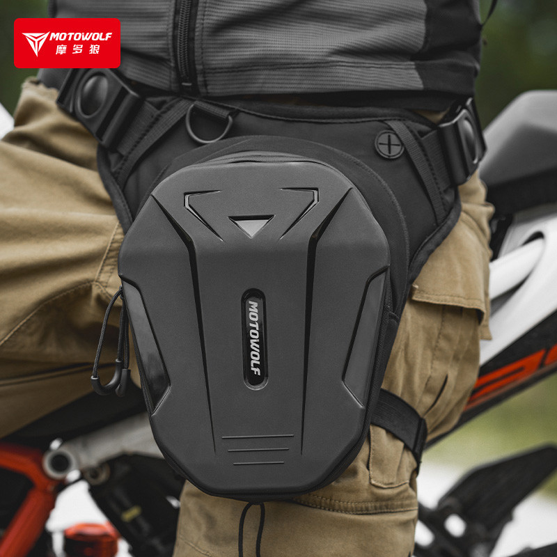 Tas pinggang sepeda motor tas kaki menjuntai Pria Wanita tas kaki bersepeda berkendara sepeda