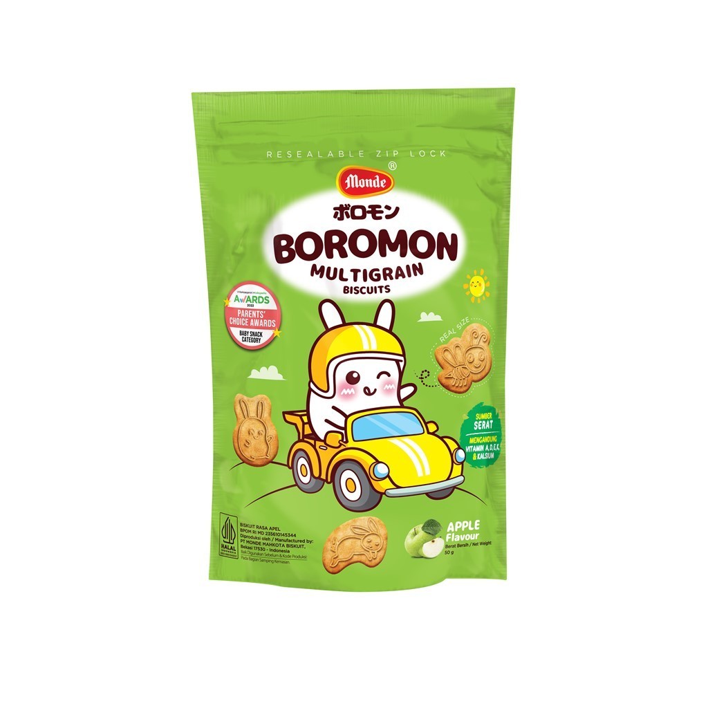 

Monde Boromon Biscuit Multigrain Apple 50g