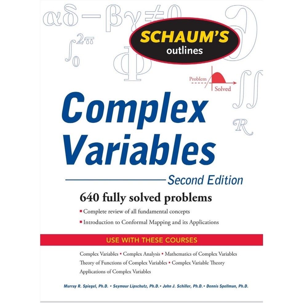 

[EB-1165] Schaum's Outlines Complex Variables 2nd Edition - PDF