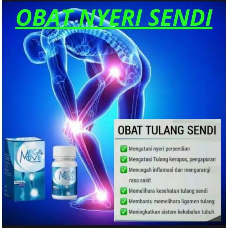 Mega Move Asli - MegaMove Original Nyeri Sendi & Tulang Lutut Ampuh BPOM