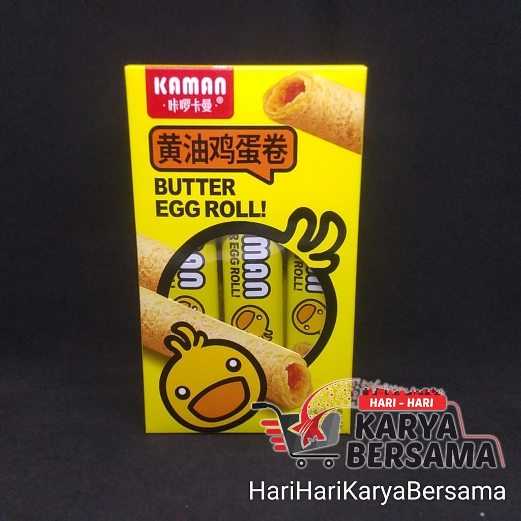

MAKANAN RINGAN KAMAN EGG ROLL WITH BUTTER MILK FLAVOR 140GR