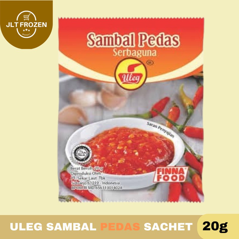 

Sambal Pedas Serbaguna Uleg Finna - 20g [1 Pcs / 10 Pcs]