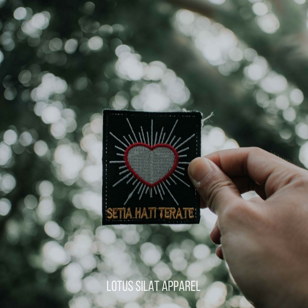 Bordir Bet Badge Dada Silat PSHT SH Terate Bordir Logo Lambang Hati Bersinar | Premium Original Grad