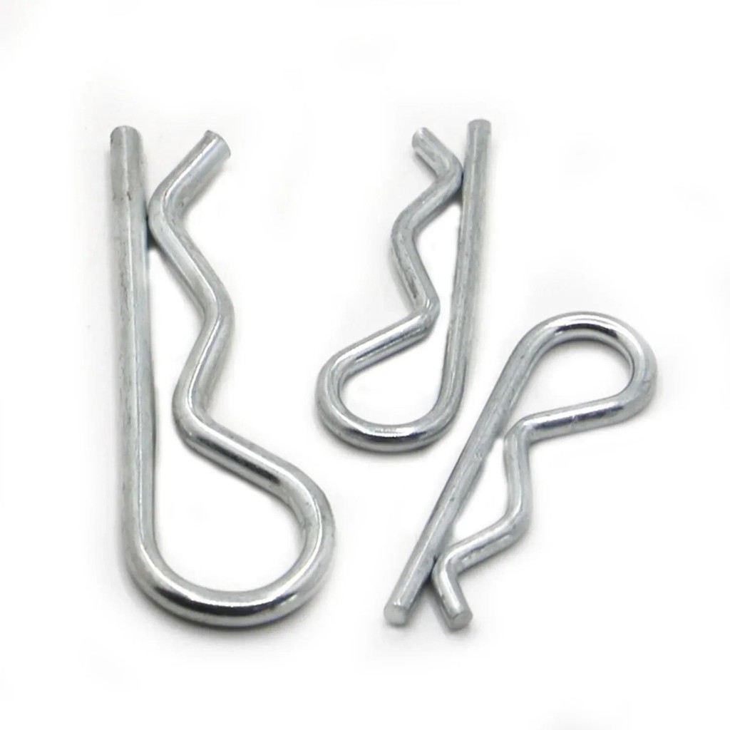 

Galvanized Steel R Shaped Spring Cotter Clip Pin Fastener Hardware for Repairing Car M1 M1.2 M1.6 M1.8 M2 M2.5 M3 M3.5 M4 M5