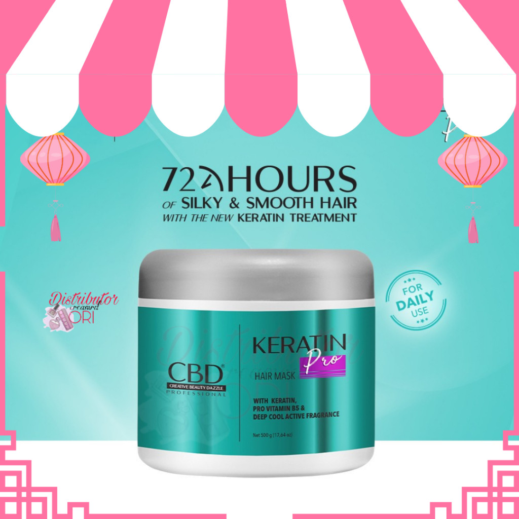 CBD Professional Keratin Pro Daily Use Hair Mask (Masker Rambut/Treatment) 500gr original