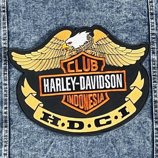 Bordir BADGE BORDIR/EMBLEM BORDIR UKURAN BESAR/LOGO BORDIR MOTOR/AKSESORIS