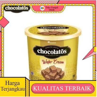 

( Kaleng ) Chocolatos Wafer Cream Chocolate 300gr Kemasan Jar