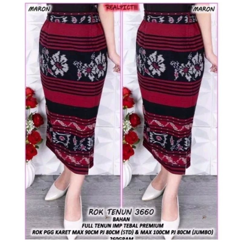 ROK SPAN TENUN 7/8. ROK KERJA TENUN JEPARA