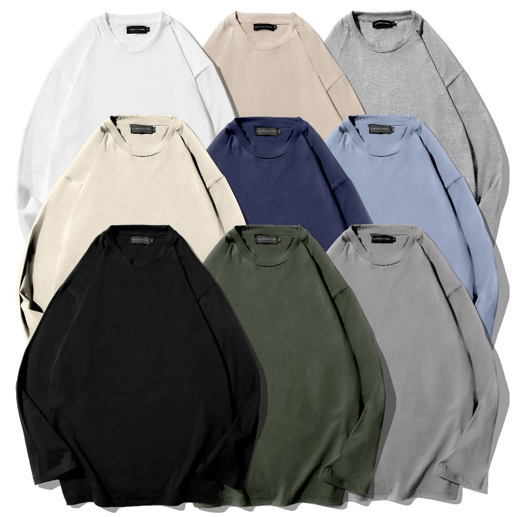 LONGSLEEVE / BAJU KAOS POLOS LENGAN PANJANG / KAOS POLOS PRIA LENGAN PANJANG