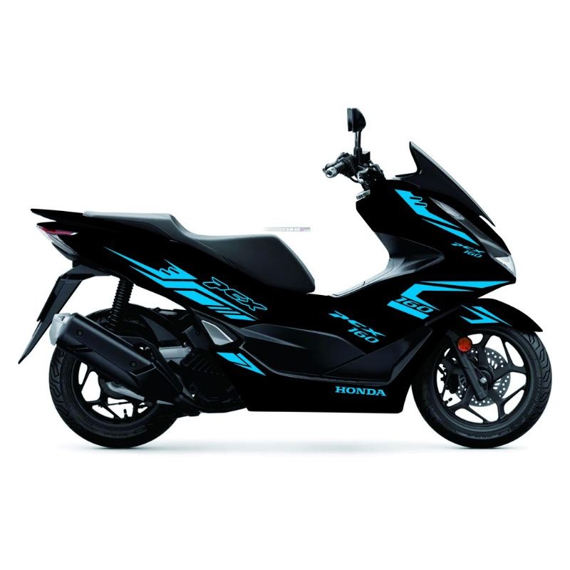 stiker variasi motor honda pcx 160cc 2020 striping bodi motor honda pcx 160 cc stiker lis bodi varia
