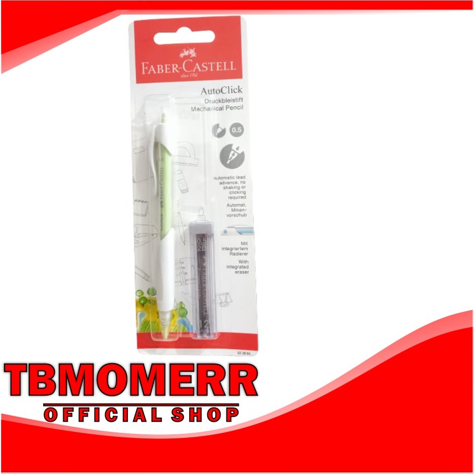 

PENSIL MEKANIK AUTOCLICK 0.5+REFILL WHITE BARREL BLISTER MM 533894