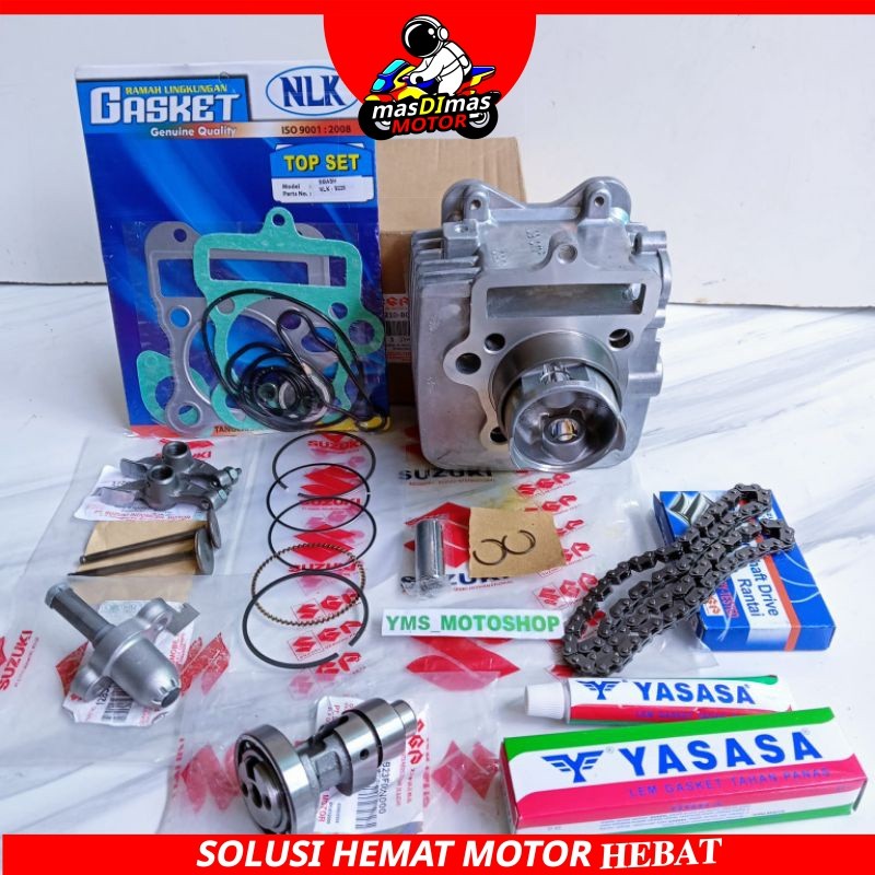 Paket Blok Seher Komplit Suzuki Smash 110 New,Smash 110 Old ORI SGP