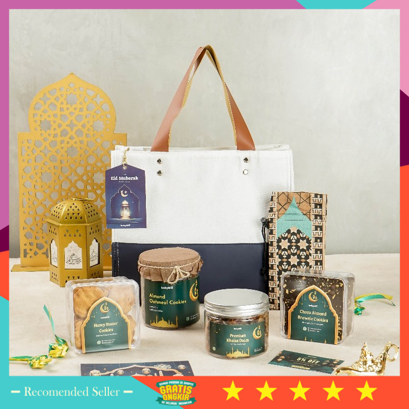 

Termurah Kado Cantik Unik Hampers Keren / Hampers Lebaran Idul Fitri / Parcel Lebaran - PREMIUM CANVAS BAG - SET AFIYA - LUCKYBITE