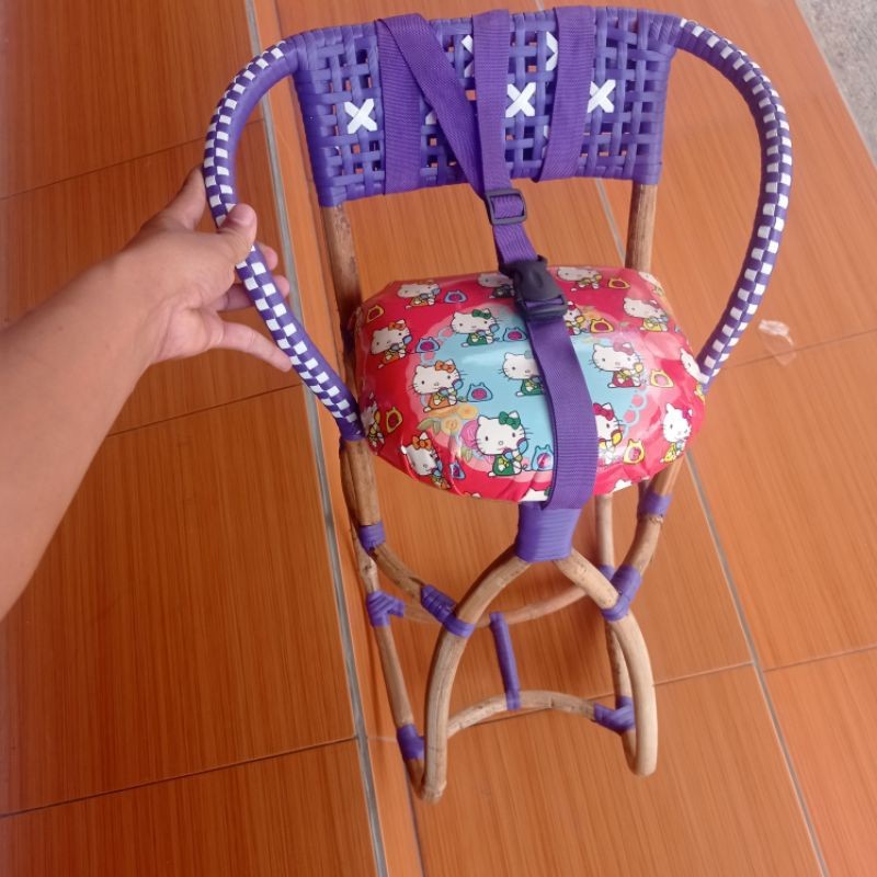 Kursi boncengan untuk anak / kursi rotan anak / dudukan motor