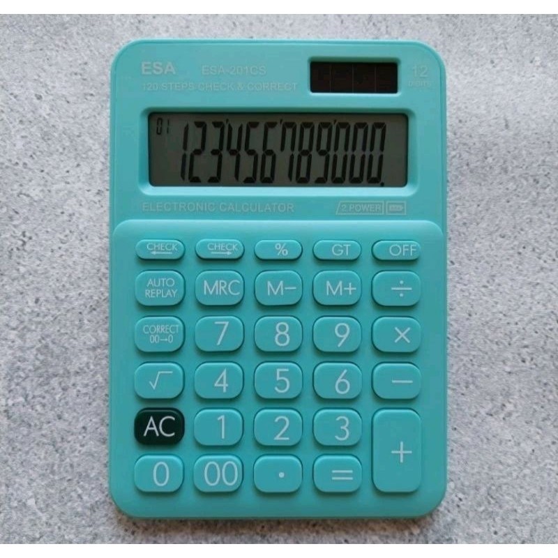 

KALKULATOR ORIGINAL ESA 210-CS 12 DIGIT 120 STEP CHECK CORRECT
