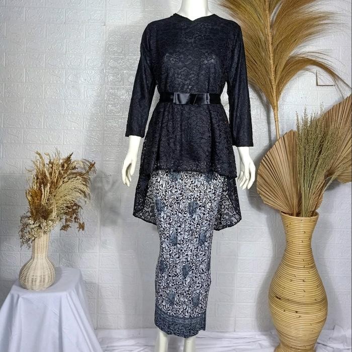 "V.NLN" - TERBARU Dewi • SETELAN KEBAYA DEWI AURORA BROKAT / KEBAYA WISUDA MODERN / BAJU WANITA KOND