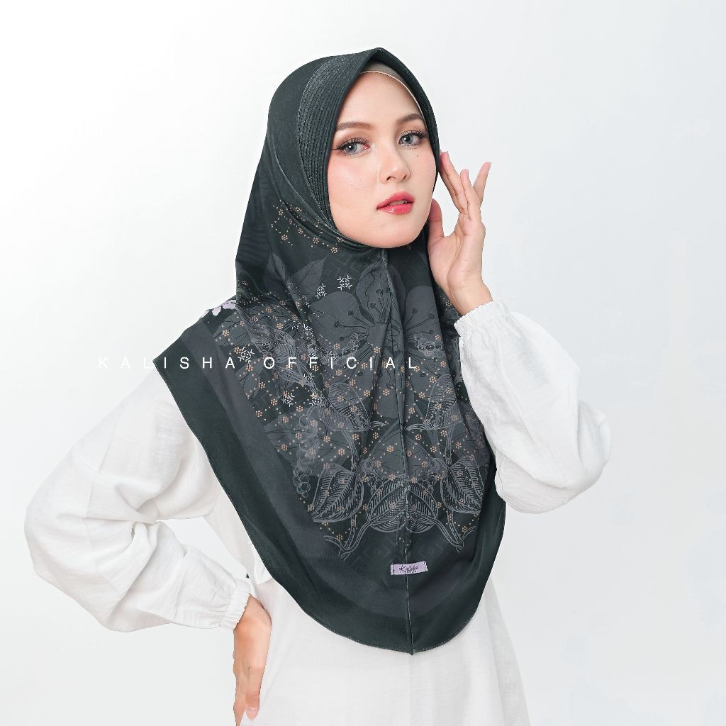 Jilbab Instan Kerudung Bergo Hijab Motif Bergo Hamidah Kerudung Instan Bergo Elisa