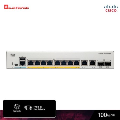 Cisco Catalyst 1000 Series Switch C1000-8P-2G-L - Cisco Switch - Switch - Cisco