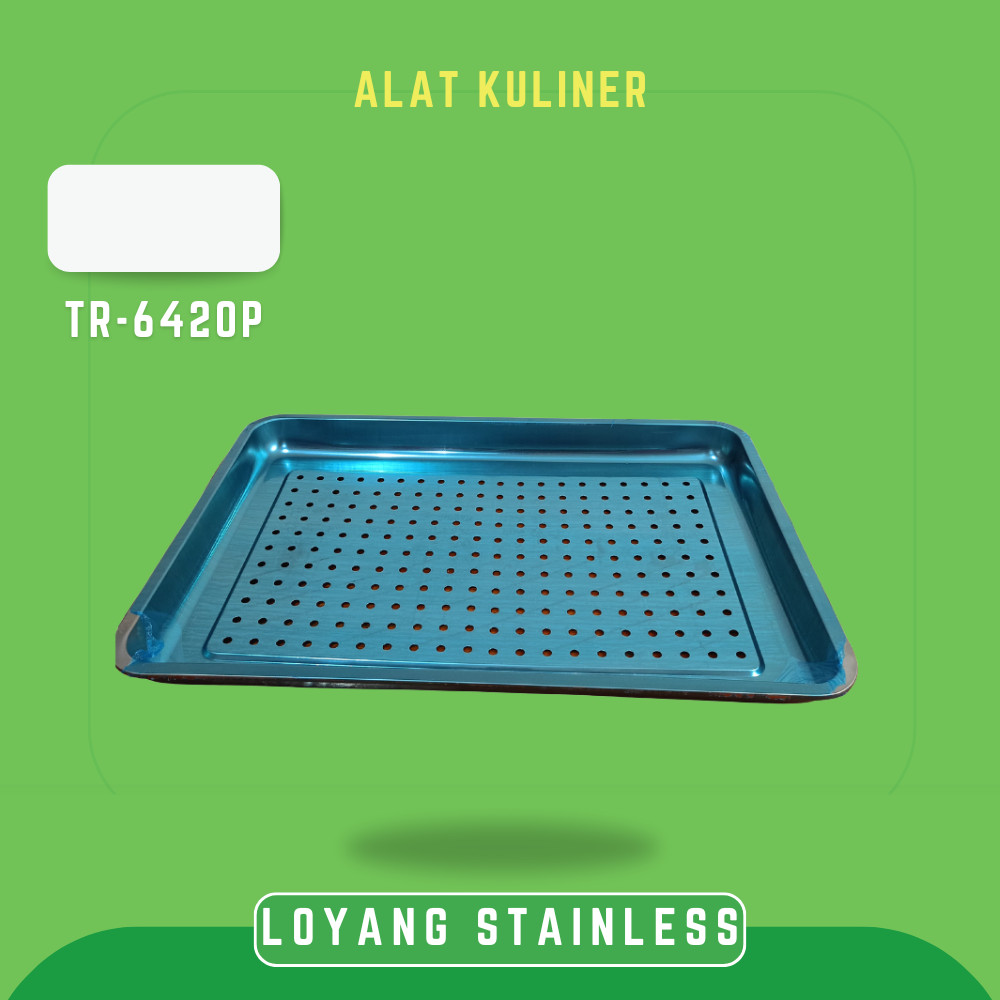 Loyang Kue Berlubang Stainless Steel Bakery Pan Perforated TR 6420P