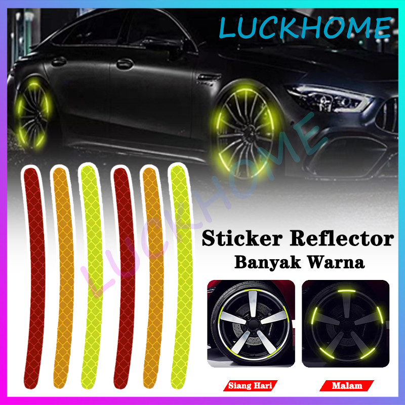 Stiker Reflektor Velg Mobil Motor 20PCS List roll velg Stiker Sticker Lis Roll List Ban Velg Stiker 