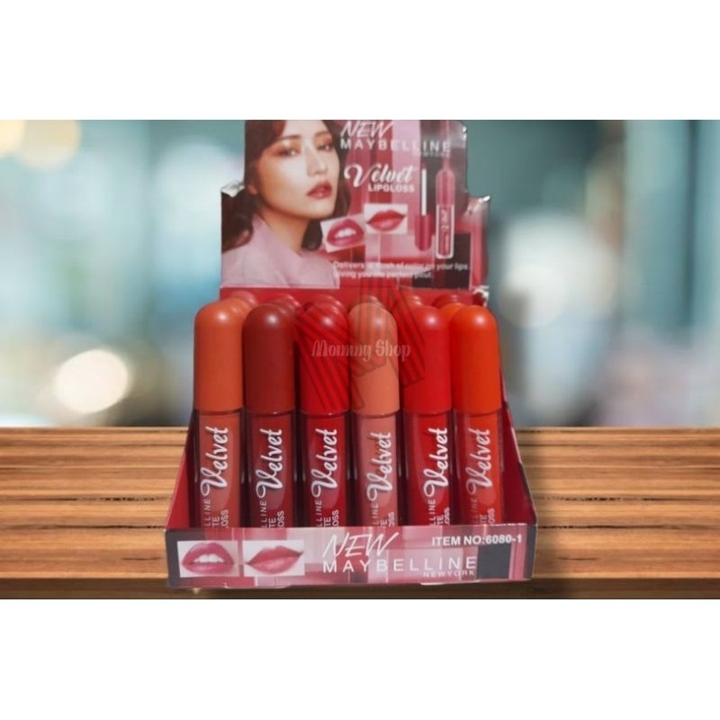 MAYBELLINE LIP GLOSS VELVET 6080-1 (ISI 24PCS)