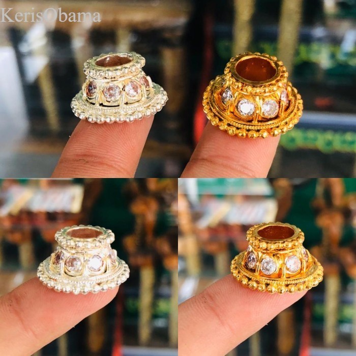 

Mendak Keris Tembaga sepuh emas Antik