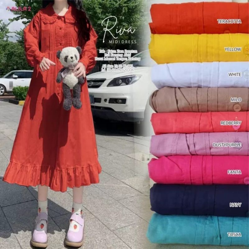 RIVA MIDI DRESS LD 110 KATUN ZARA POLOS BY ALILA 2