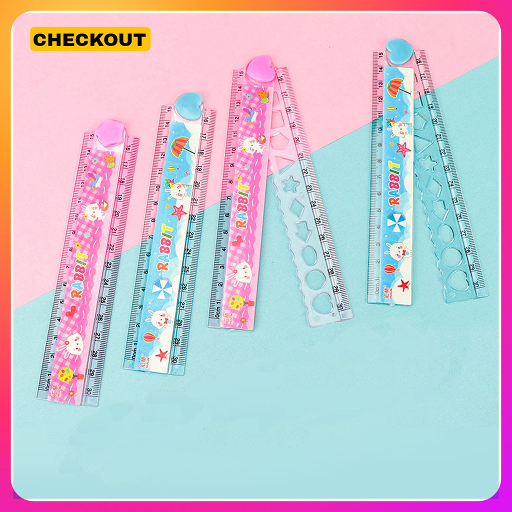 

ALINEA - PENGGARIS LIPAT / PENGGARIS PLASTIK / RULER / PENGGARIS KARAKTER LUCU