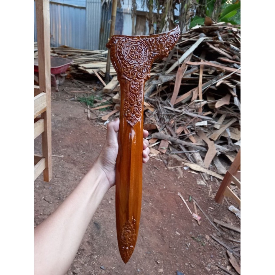 Warangka Keris Full Ukiran Top Buat Patrem Standrt Sudah Lubang