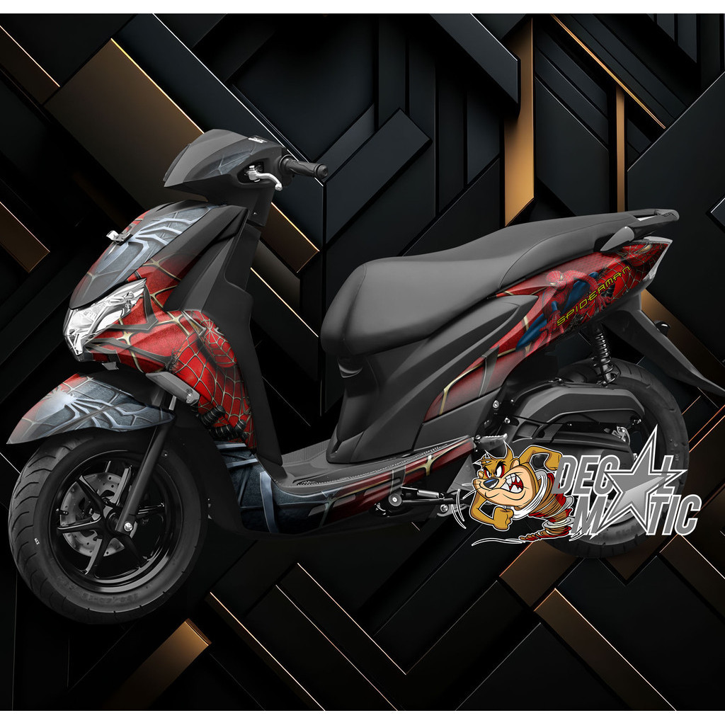 Decal Freego Full body Stiker Yamaha Freego 125 2018 2019 2020 2021 Spiderman