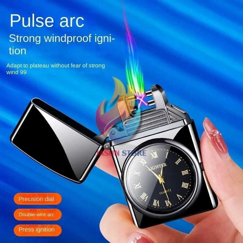 KOREK API PLASMA PLUS JAM KOREK API ELEKTRIK USB CHARGER TANPA KABEL